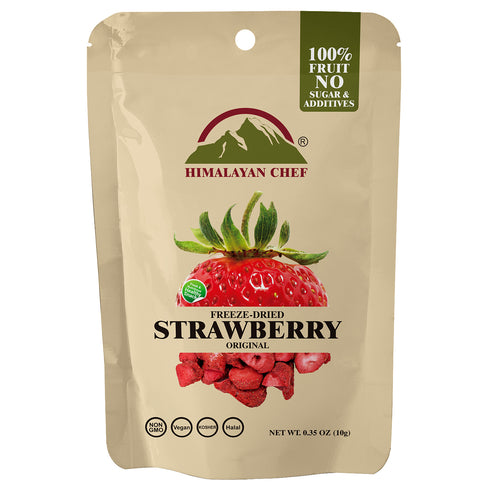Himalayan Chef Freeze-Dried Strawberry Crisp, Healthy Snacks For Kids & Adult